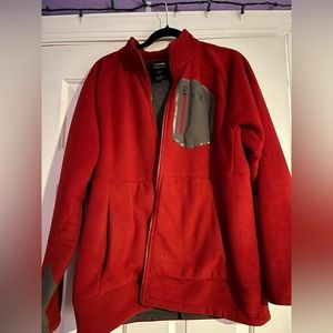 Red Northface Sherpa jacket